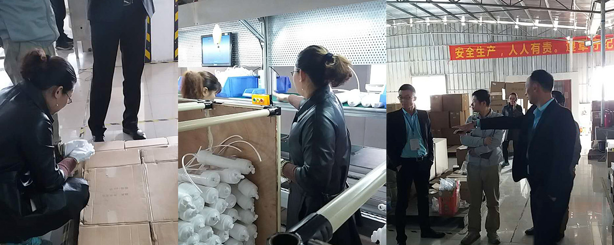 佳贝尔集团部分领导人视察佳贝尔净水器安全生产工作